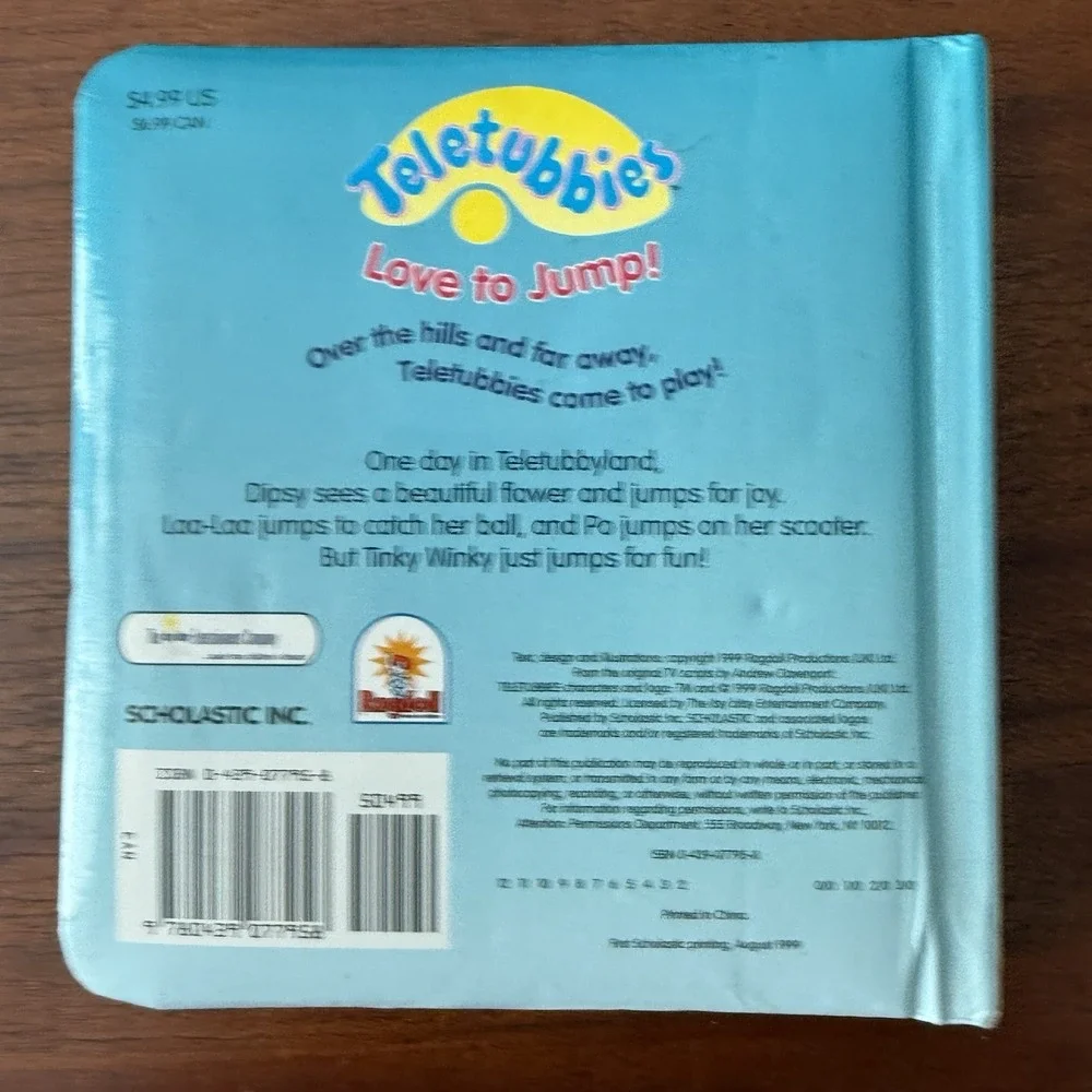 Lot of 3 Vintage Baby/Toddler Board Books – 1990s Y2K – Barney, Dora, Teletubbie